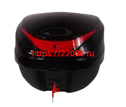 Кофр задний пластик JX  C-10, 30 л., черный фото 2