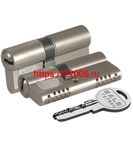 Цилиндровый Kale kilit (Кале килит) механизм 164 OBS SNE/100 (50+10+40) mm никель 5 кл. фото 3
