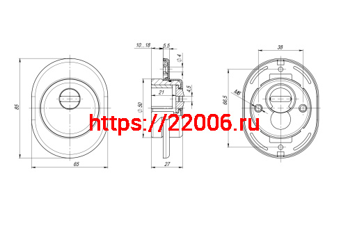 Броненакладка Fuaro (Фуаро) DEF.SF/OV.4825 (DEF 4825) CP-8 хром фото 4 Броненакладка Fuaro (Фуаро) DEF.SF/OV.4825 (DEF 4825) CP-8 хром фото 4