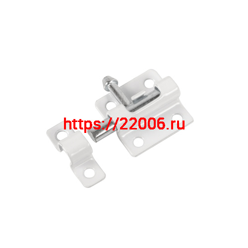 Шпингалет Ajax (Аякс) мебельный металлический SPD40х30 WH белый фото 4 Шпингалет Ajax (Аякс) мебельный металлический SPD40х30 WH белый фото 4