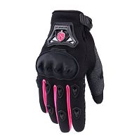 Перчатки женские SCOYCO (оригинал) МС-29W, черный с розовым, р-р  S