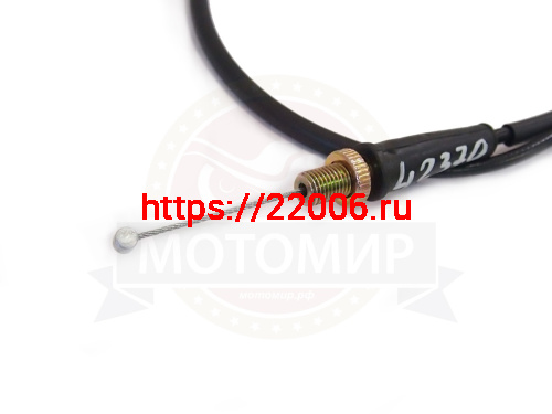 Трос газа L-980мм, ход-110мм, Fighter125, прямой, резьба на 10 мм фото 2