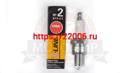 Свеча NGK BPR6E (2268)(V-Line 02) (аналог А17ДВРМ) (авто)(Буран)