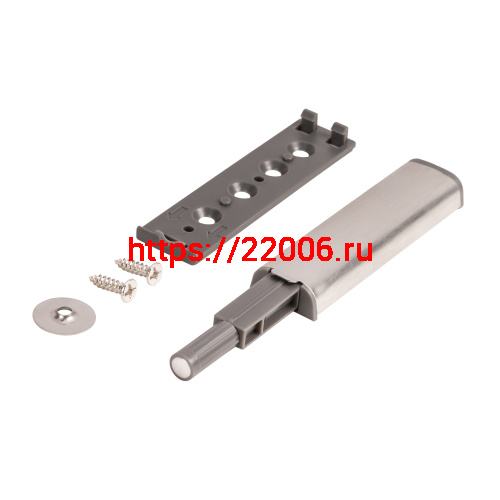 Толкатель Ajax (Аякс) мебельный металлический DMM-80/8M с магнитом PN никель фото 4 Толкатель Ajax (Аякс) мебельный металлический DMM-80/8M с магнитом PN никель фото 4