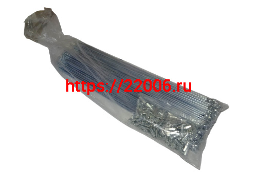 Спицы велосипедные с ниппелем 260мм, 26" (компл.-144шт) Спицы велосипедные с ниппелем 260мм, 26" (компл.-144шт)