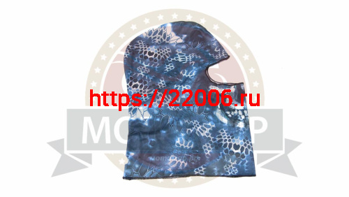 Подшлемник-балаклава (открыта только обл. для глаз, камуф. светло-серого цвета 890042) с имит.черепа фото 3