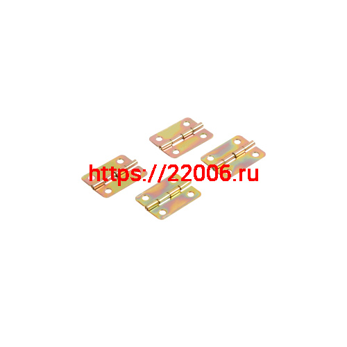 Петля Ajax (Аякс) карточная универсальная LM/IN18x24x0,5U YZN желтый цинк (4 шт) фото 4 Петля Ajax (Аякс) карточная универсальная LM/IN18x24x0,5U YZN желтый цинк (4 шт) фото 4