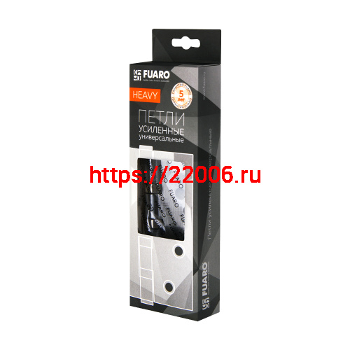 Петля Fuaro (Фуаро) универсальная HEAVY IN4400U BL (черный) 100х75х3 мм фото 2 Петля Fuaro (Фуаро) универсальная HEAVY IN4400U BL (черный) 100х75х3 мм фото 2