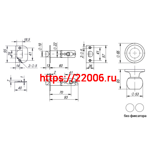 Ручка Punto (Пунто) защелка DK672 SN-PS (6072 SN-P) (без фик.) мат. никель фото 3 Ручка Punto (Пунто) защелка DK672 SN-PS (6072 SN-P) (без фик.) мат. никель фото 3